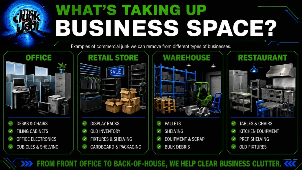 the junk jedi commercial junk removal infographic