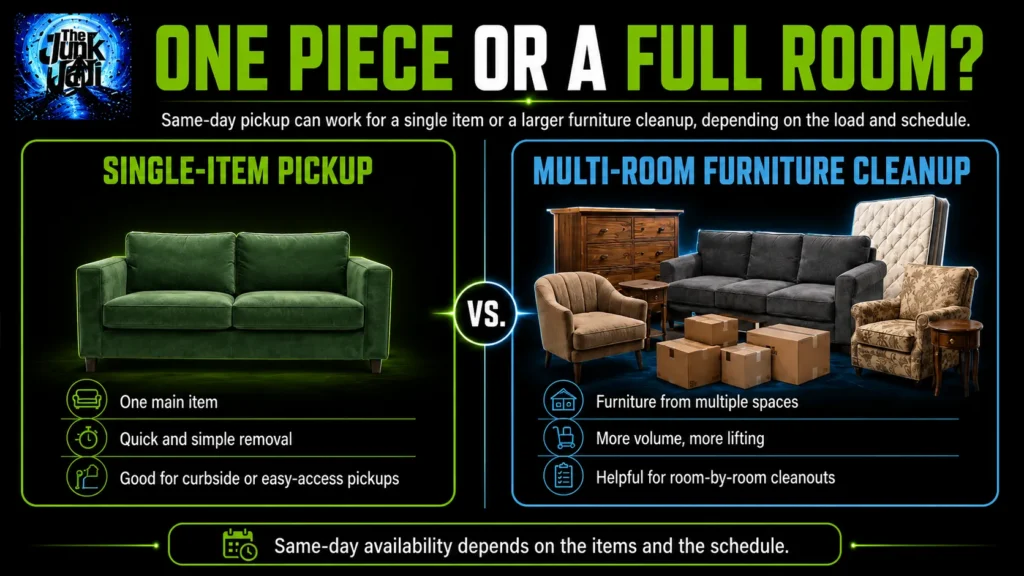 the junk jedi single item pickup-or-full-room pickup infographic